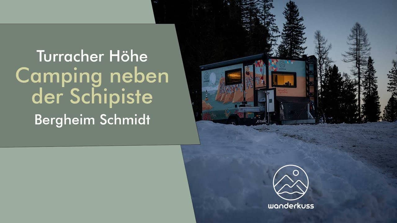 Wintercamping direkt an der Skipiste